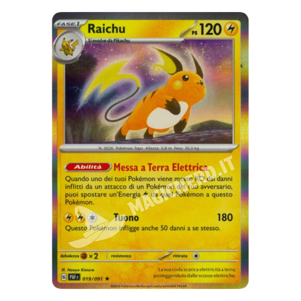 Raichu Holo PAF 019