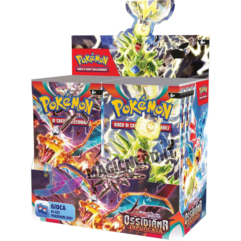 Scarlatto e Violetto Ossidiana Infuocata Display 36 Buste (ITA)