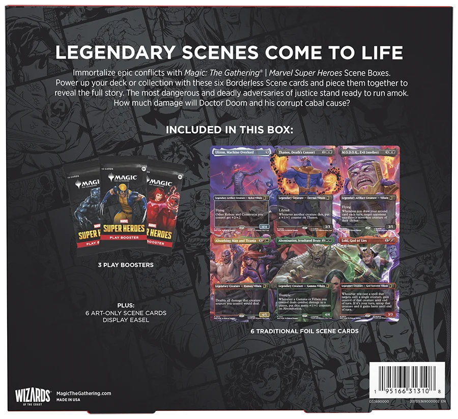 Villains Unleashed Scene Box Marvel Super Heroes MTG ENG
