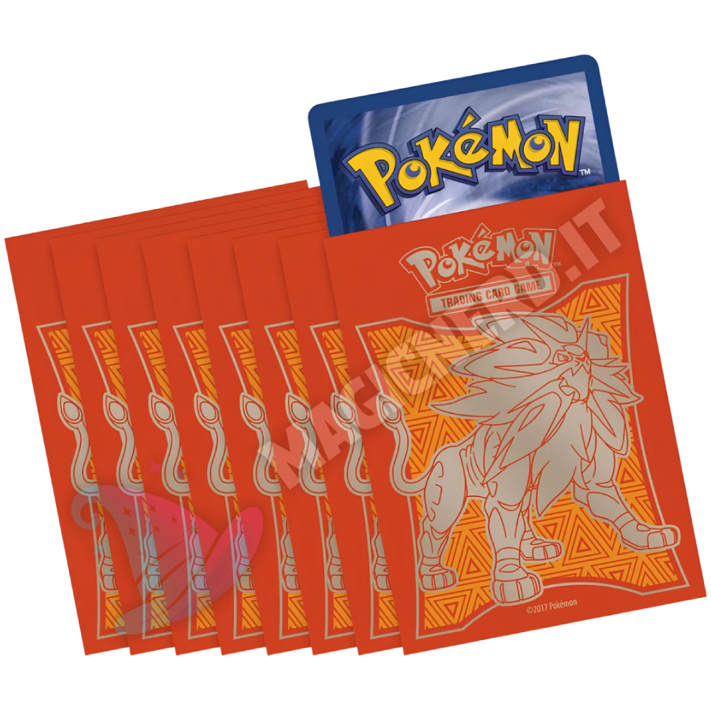 Pokemon – Proteggi carte Standard pacchetto da: 65 Bustine Solgaleo