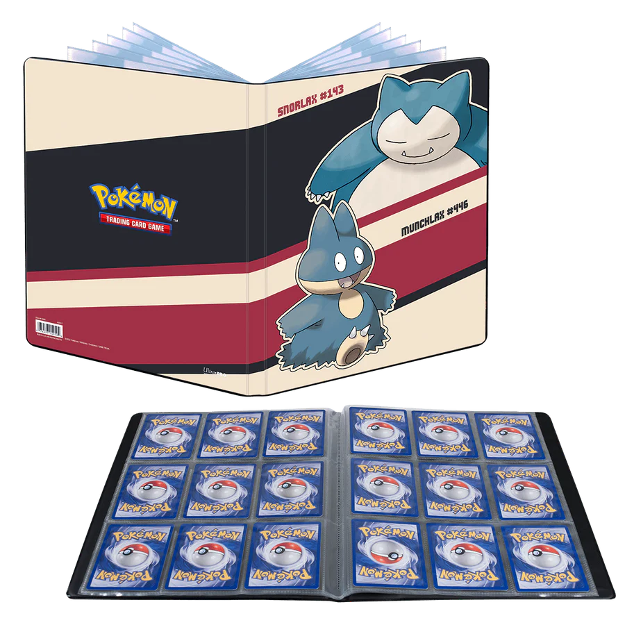 Album Ultra Pro Pokemon - Snorlax e Munchlax 9 Tasche 10 Pagine