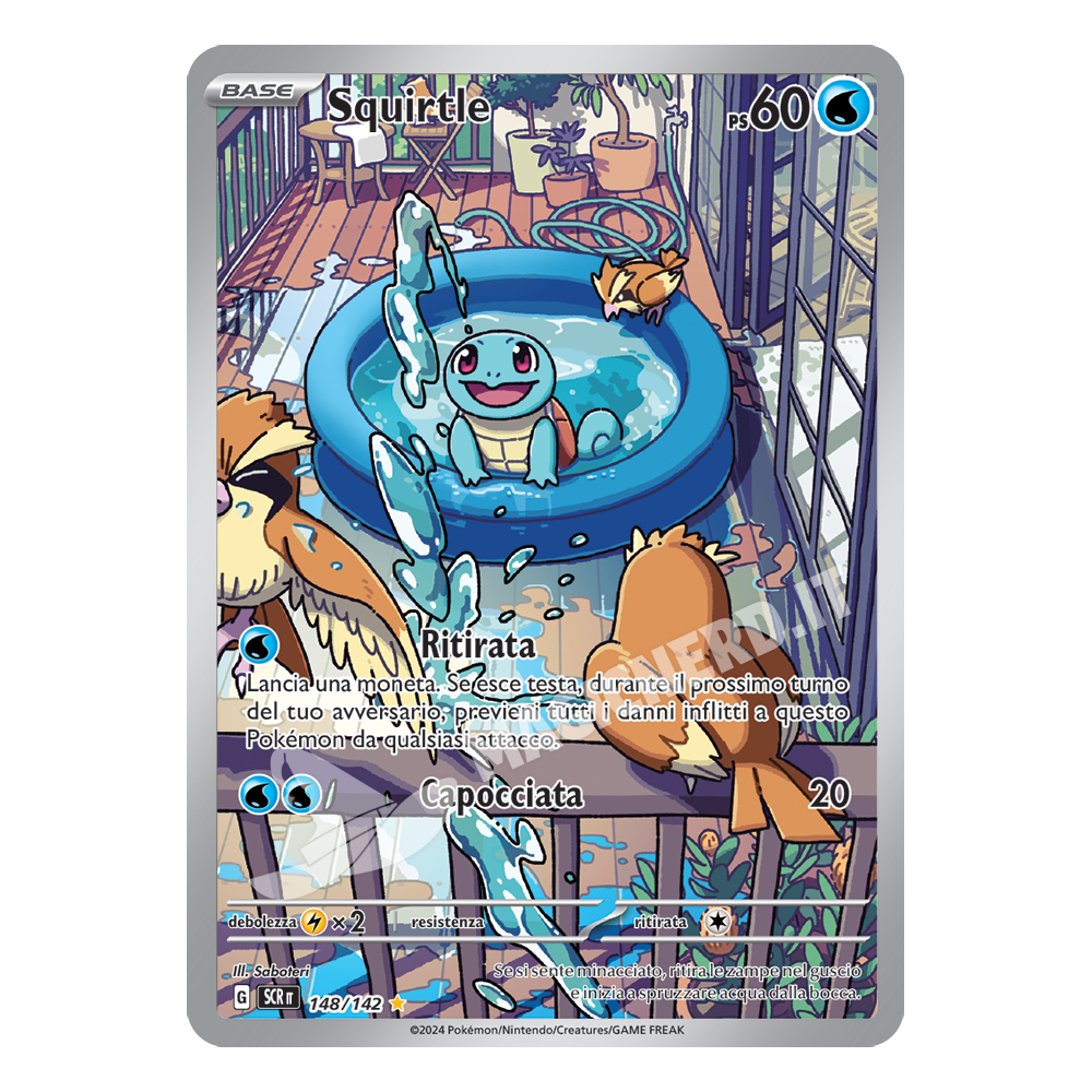 Squirtle Illustrazione Rara SCR 148 (ITA)