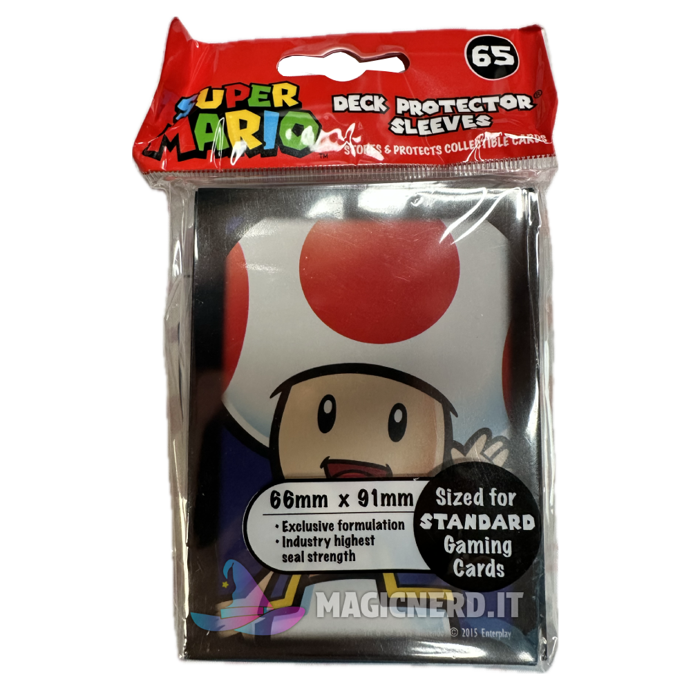 Bustine Protettive Super Mario Toad Standard 66×91 mm (65)
