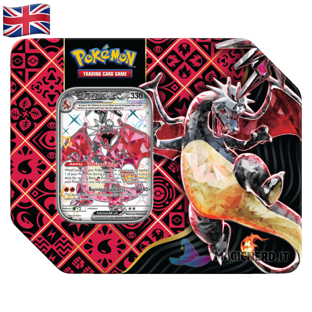 Charizard ex - Tin da Collezione Paldean Fates - Special (ENG)