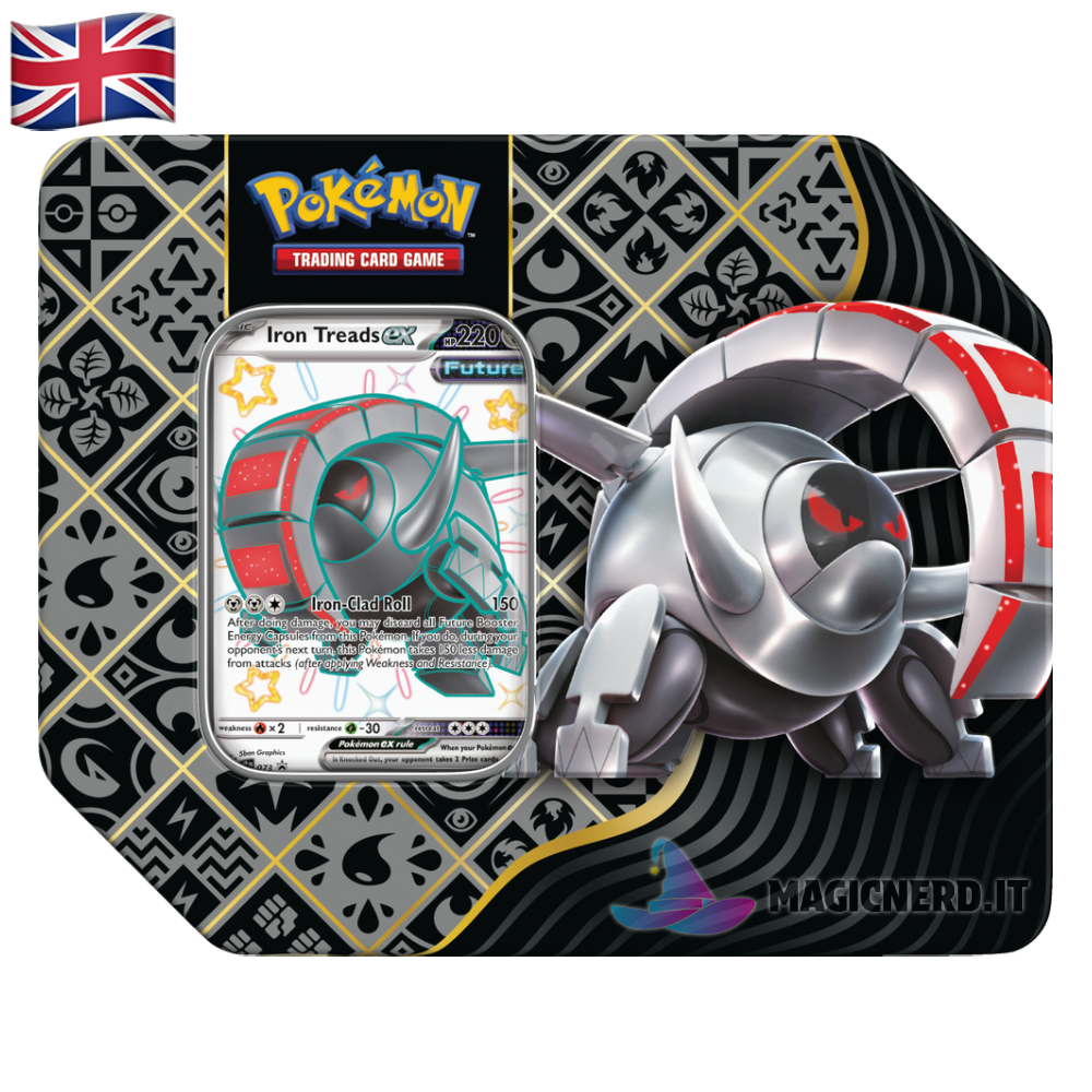 Solcoferreo ex - Tin da Collezione Paldean Fates - Special (ENG)