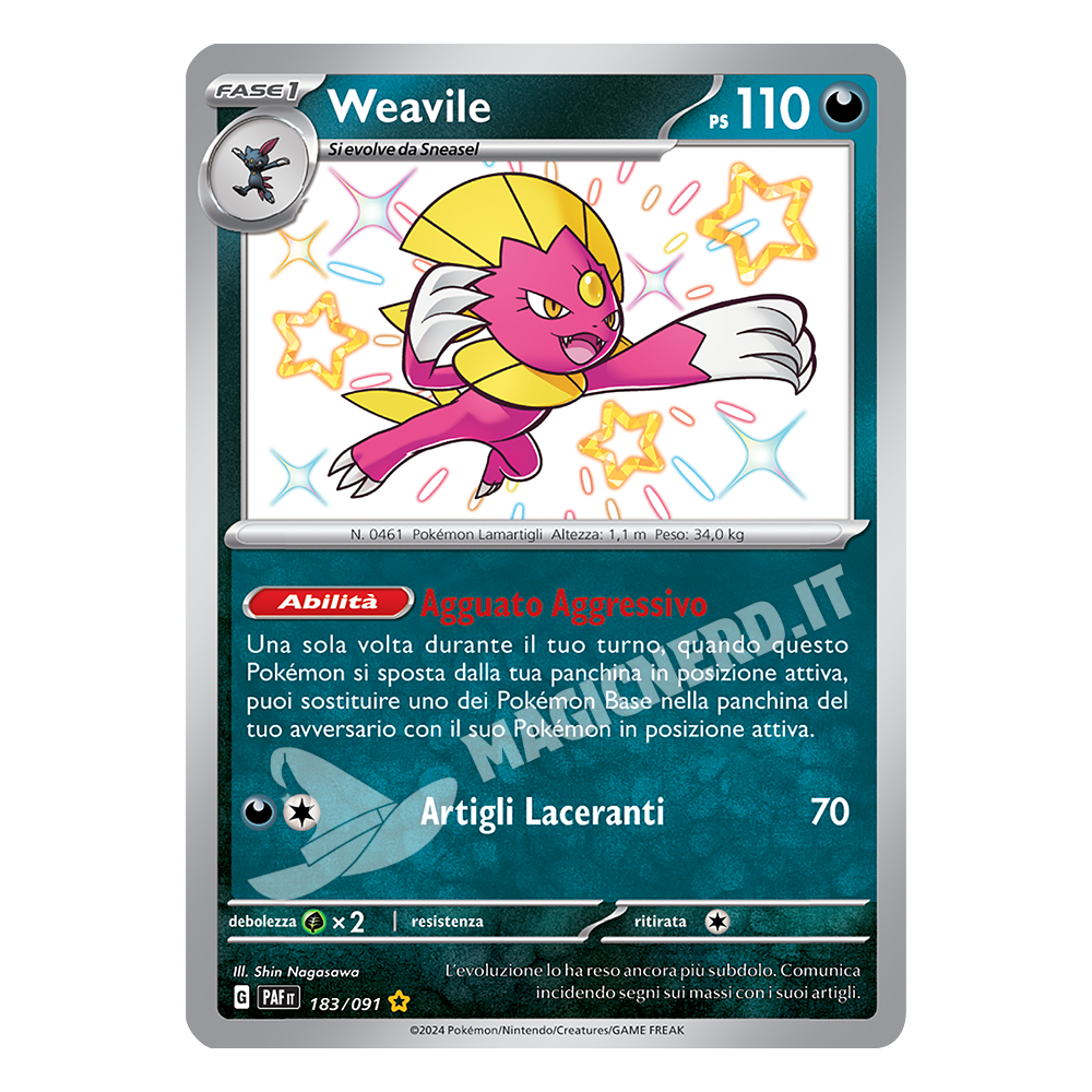 183/091 Weavile Shiny