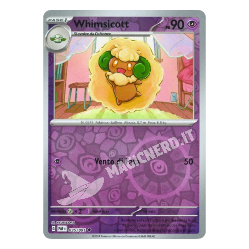 Whimsicott Non Comune Reverse PAF 035
