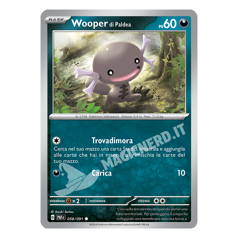 058/091 Wooper di Paldea Comune PAF