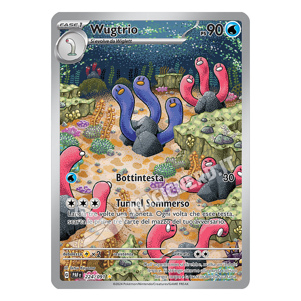 224/091 Wugtrio Illustrazione Rara