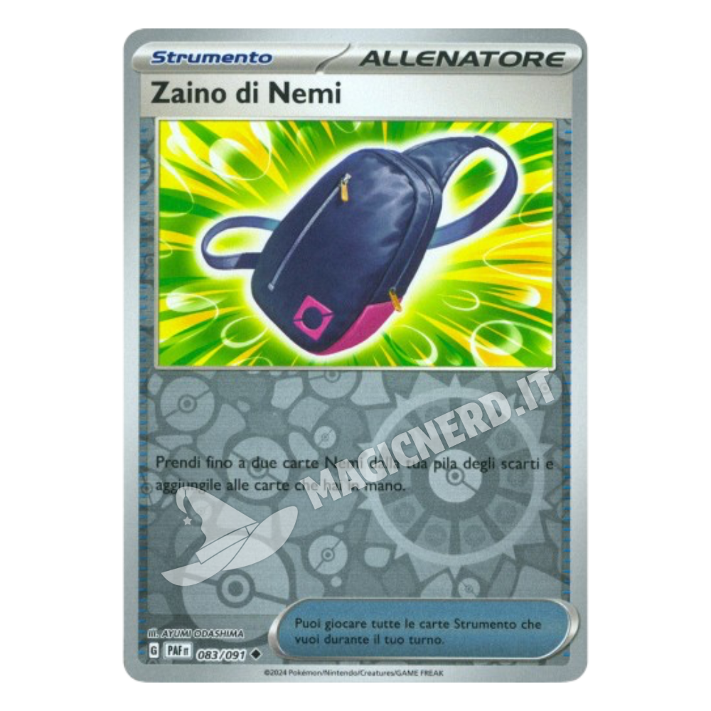 083/091 Zaino Di Nemi Non Comune Reverse PAF