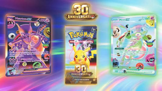 Annunciato il set Pokémon “30° anniversario” con la nuova rarità “Rara Futuristica”!