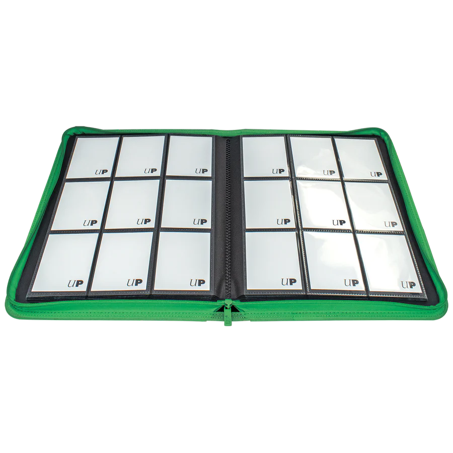 Album 9 Tasche Con Zip PRO-Binder Green Vivid Ultra-PRO