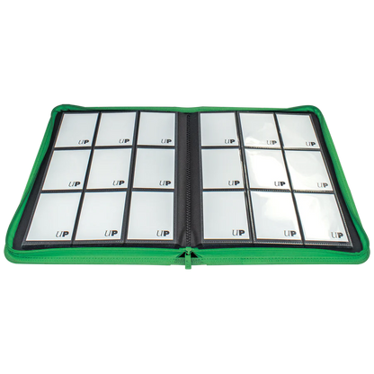 Album 9 Tasche Con Zip PRO-Binder Green Vivid Ultra-PRO