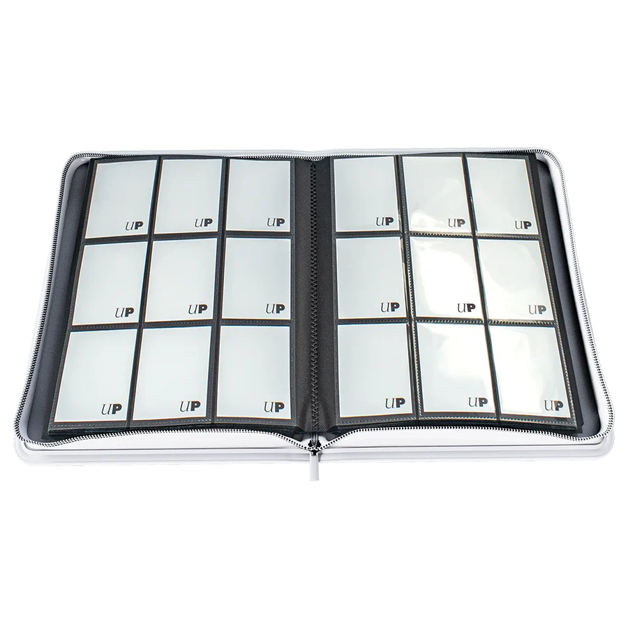 Album 9 Tasche Con Zip PRO-Binder White Vivid Ultra-PRO