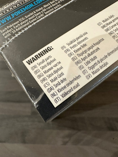 (LEGGERMENTE DANNEGGIATO) Black Bolt Elite Trainer Box ETB Zekrom (ENG)