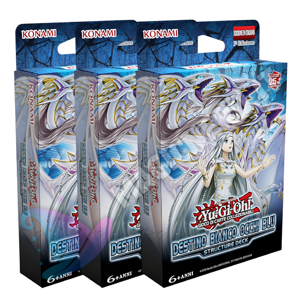 3x Structure Deck: Destino Bianco Occhi Blu (Unlimited ITA)