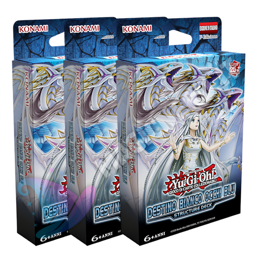 3x Structure Deck: Destino Bianco Occhi Blu (Unlimited ITA)