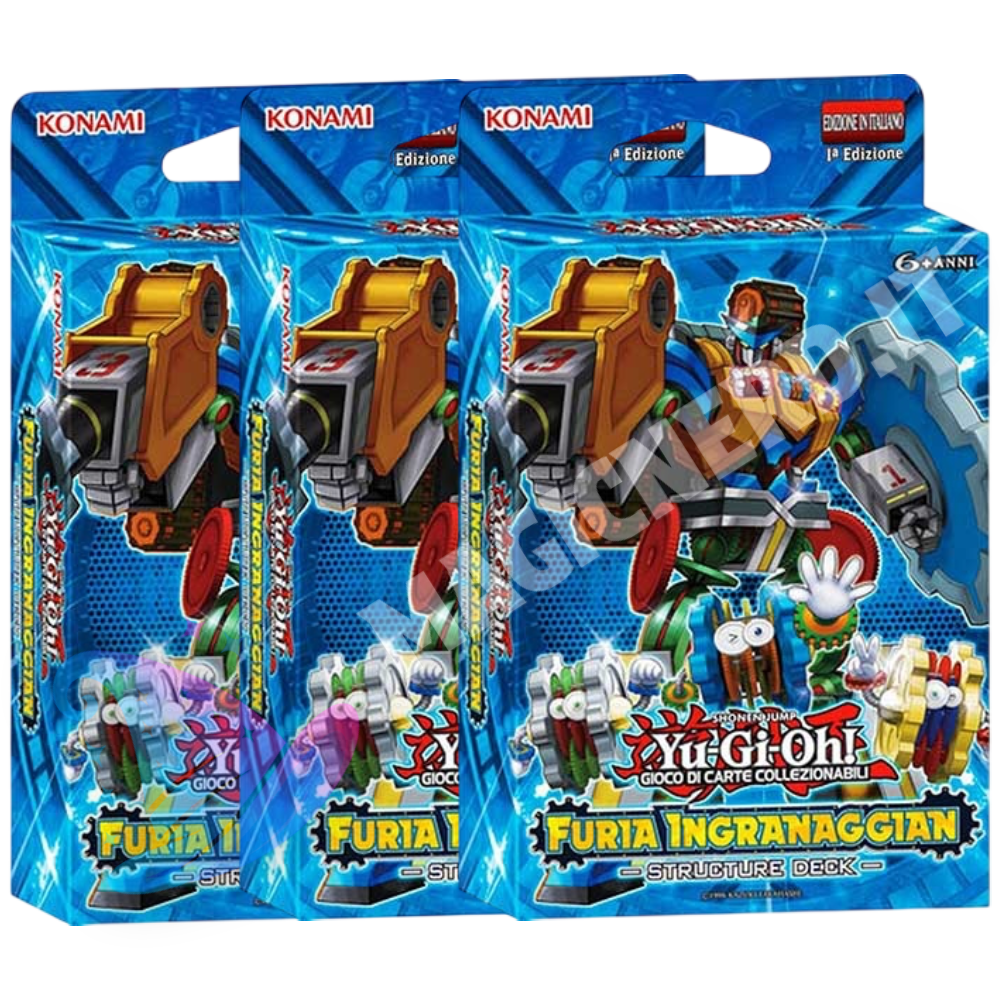 3x Furia Ingranaggian Structure Deck 1a Edizione ITA