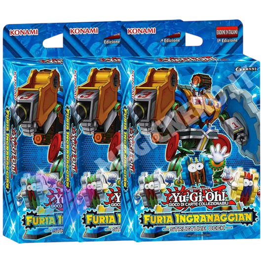 3x Furia Ingranaggian Structure Deck 1a Edizione ITA