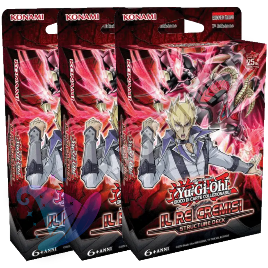 3X Yu-Gi-Oh! Structure Deck: Il Re Cremisi ITA