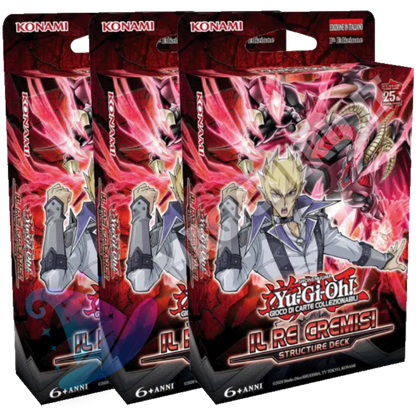3X Yu-Gi-Oh! Structure Deck: Il Re Cremisi ITA