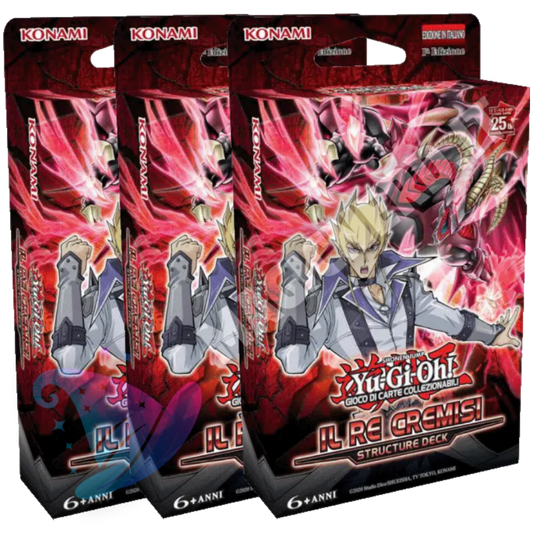 3X Yu-Gi-Oh! Structure Deck: Il Re Cremisi ITA