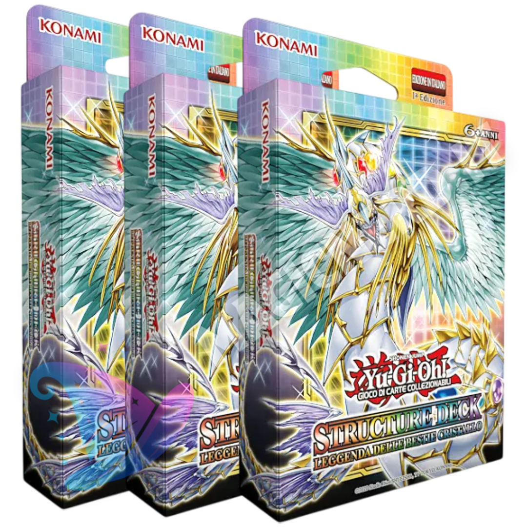 3X Yu-Gi-Oh! Structure Deck: Leggenda Delle Bestie Cristallo ITA