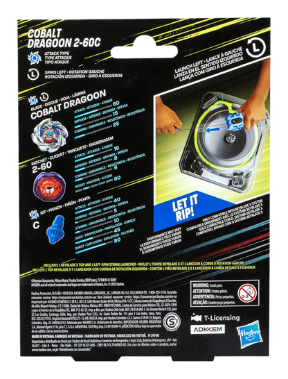 Beyblade X Cobalt Dragoon 2-60C – Set Deluxe con Lanciatore