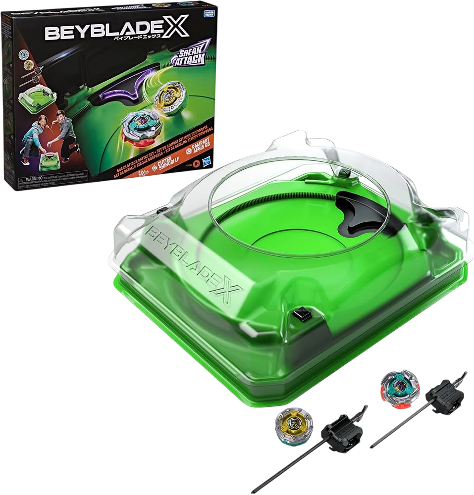 Beyblade X Sneak Attack Battle Set - Set Hasbro con Arena Meccanica