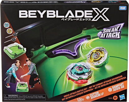 Beyblade X Sneak Attack Battle Set - Set Hasbro con Arena Meccanica