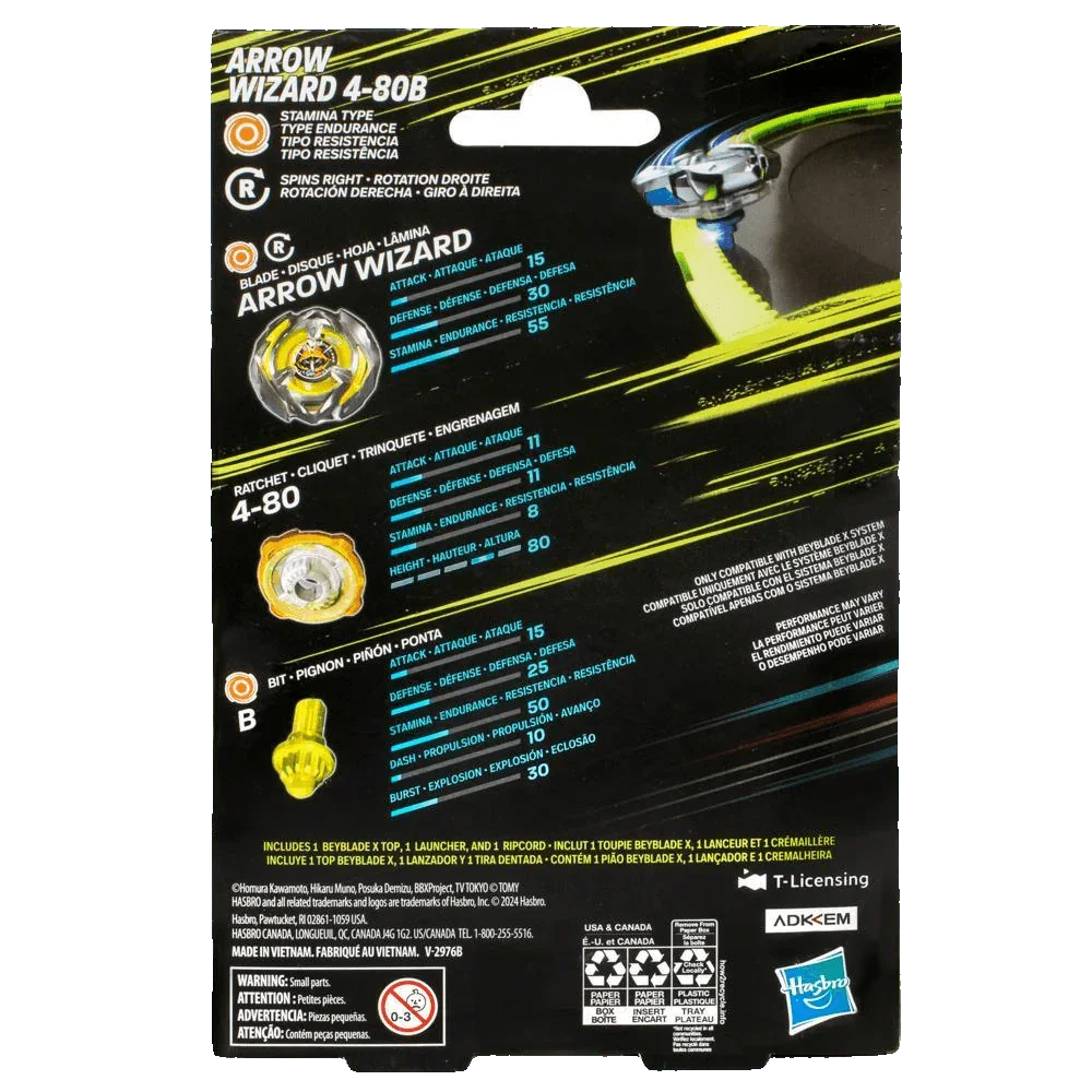 Beyblade x Arrow Wizard 4-80B Starter Pack