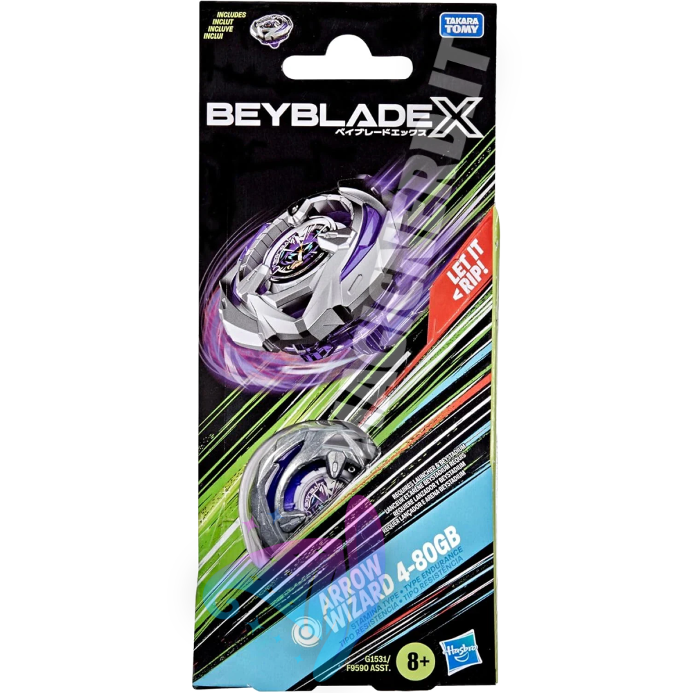 Beyblade X Arrow Wizard 4-80GB Booster Pack