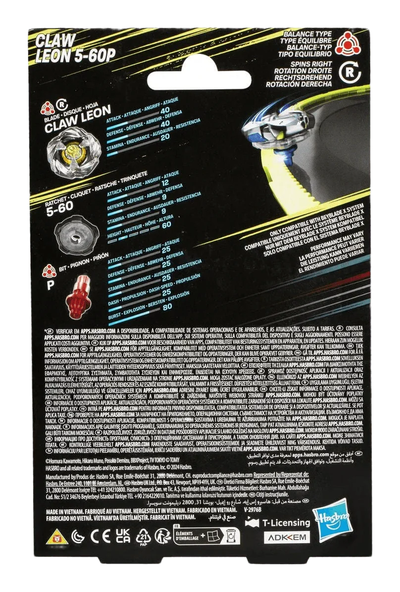 Beyblade x Claw Leon 5-60P Starter Pack