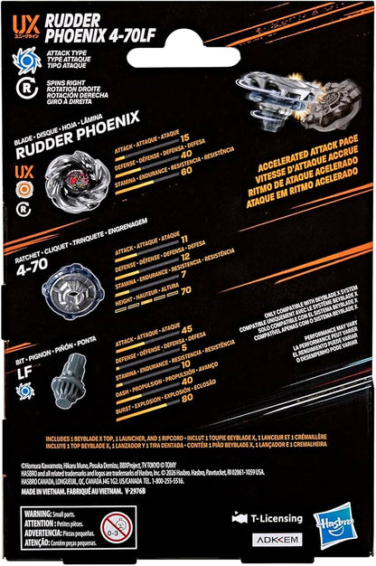 Beyblade X Rudder phoenix 4-70lf Starter Pack