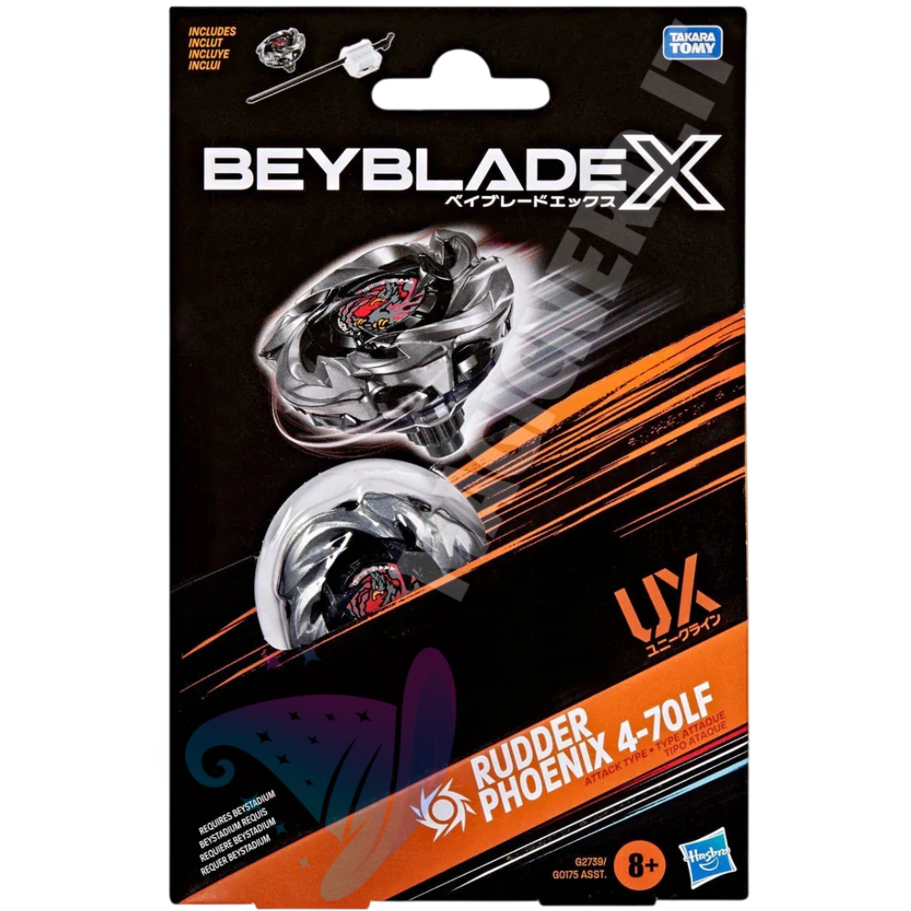 Beyblade X Rudder phoenix 4-70lf Starter Pack