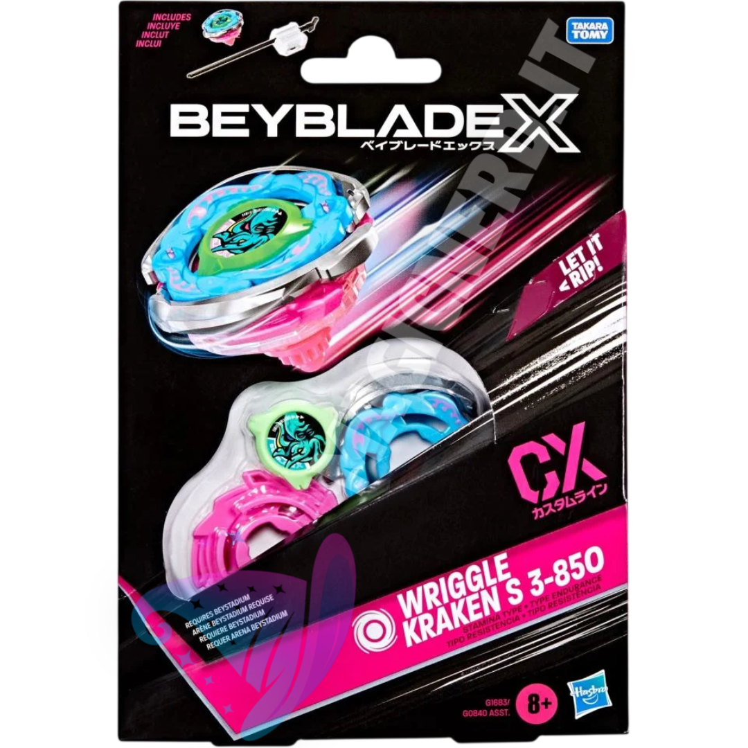 Beyblade x Wriggle Kraken s 3-85O CX Starter Pack