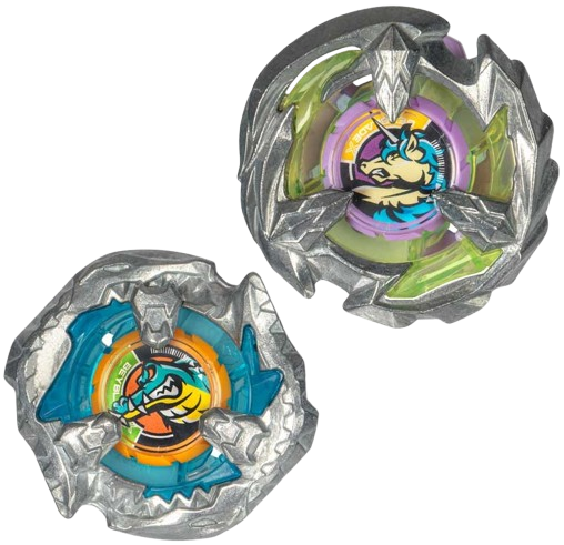 Beyblade X Bite Croc 3-60LF & Sting Unicorn 4-60P - Dual Pack