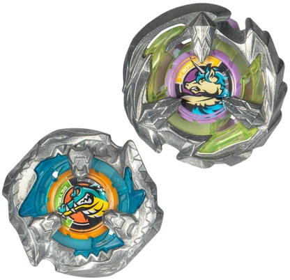 Beyblade X Bite Croc 3-60LF & Sting Unicorn 4-60P - Dual Pack