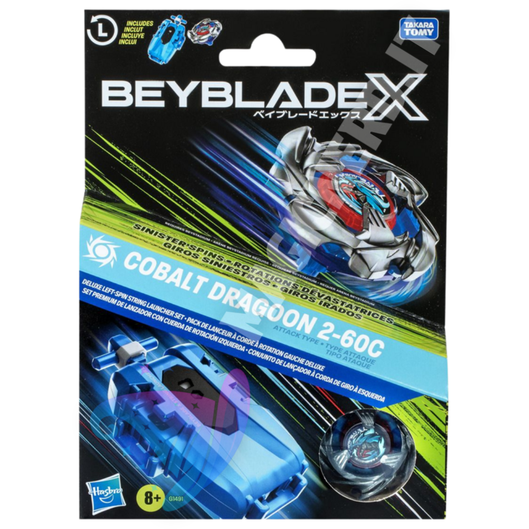 Beyblade X Cobalt Dragoon 2-60C – Set Deluxe con Lanciatore