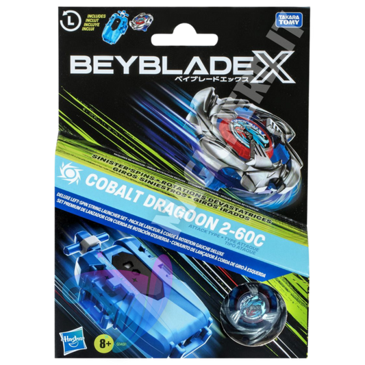 Beyblade X Cobalt Dragoon 2-60C – Set Deluxe con Lanciatore