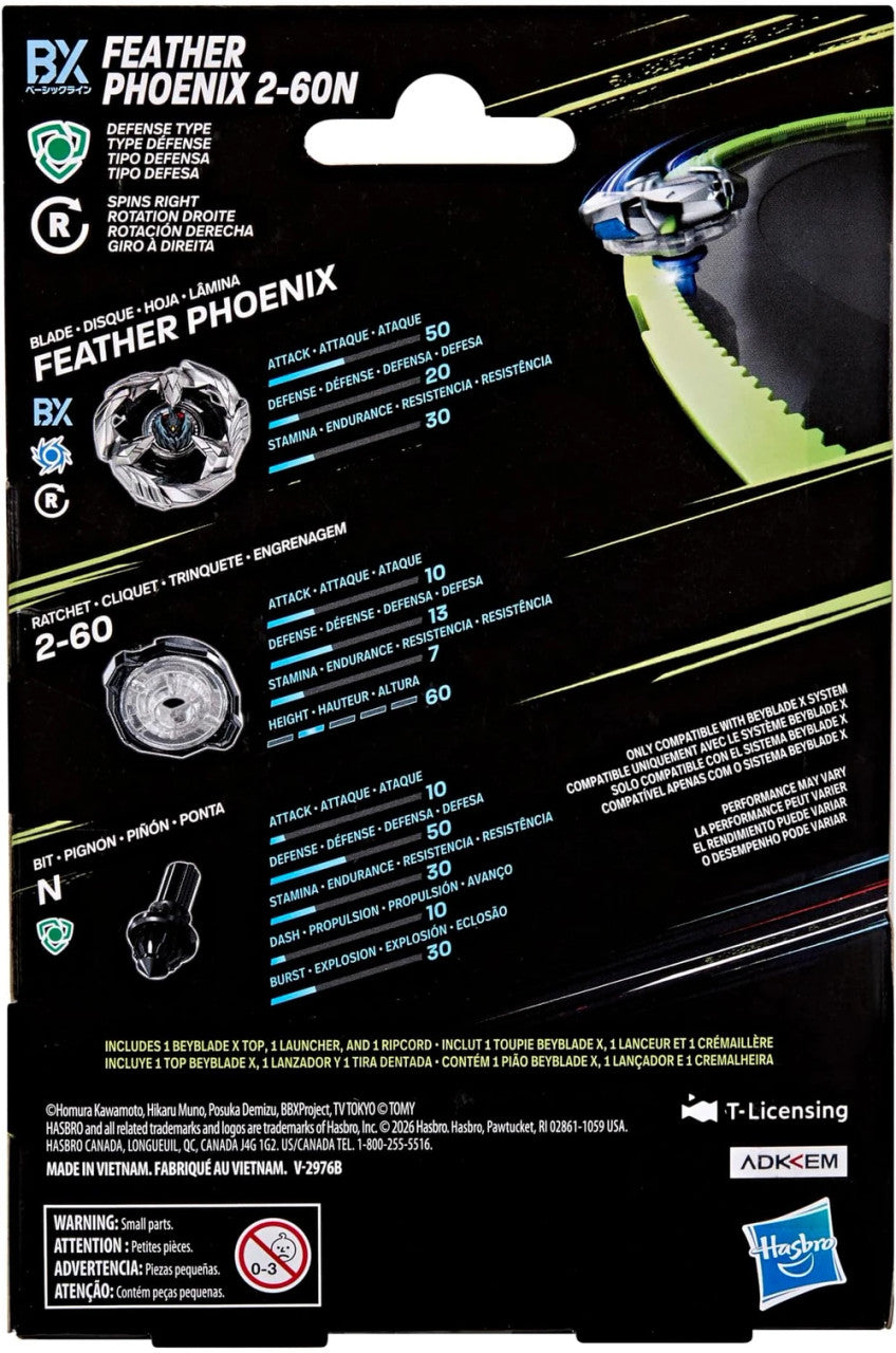 Beyblade X Feather phoenix 2-60N Starter Pack