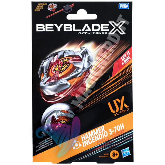 Beyblade x Hammer Incendio 3-70H UX Starter Pack
