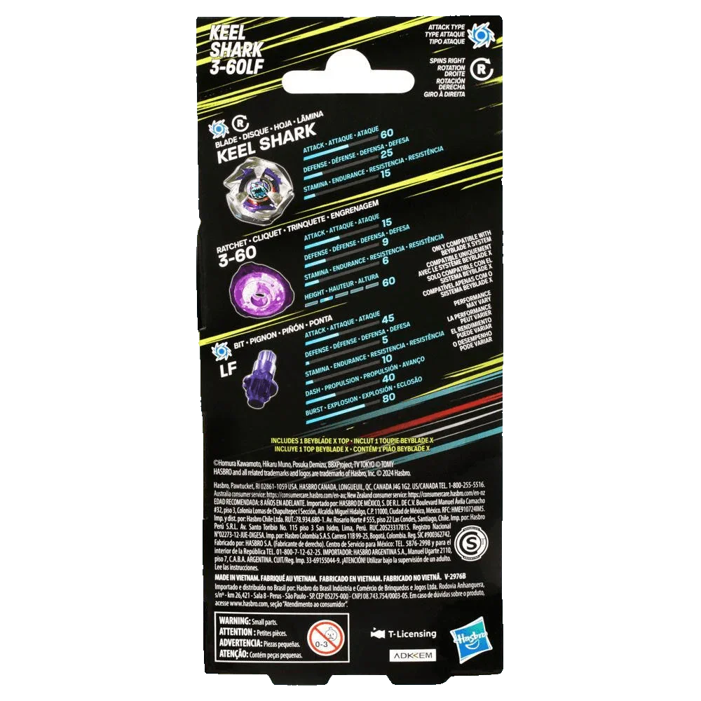 Beyblade X Keel shark 3-60LF Booster Pack