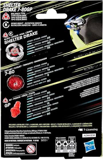 Beyblade X Shelter Drake 5-70GP Starter Pack