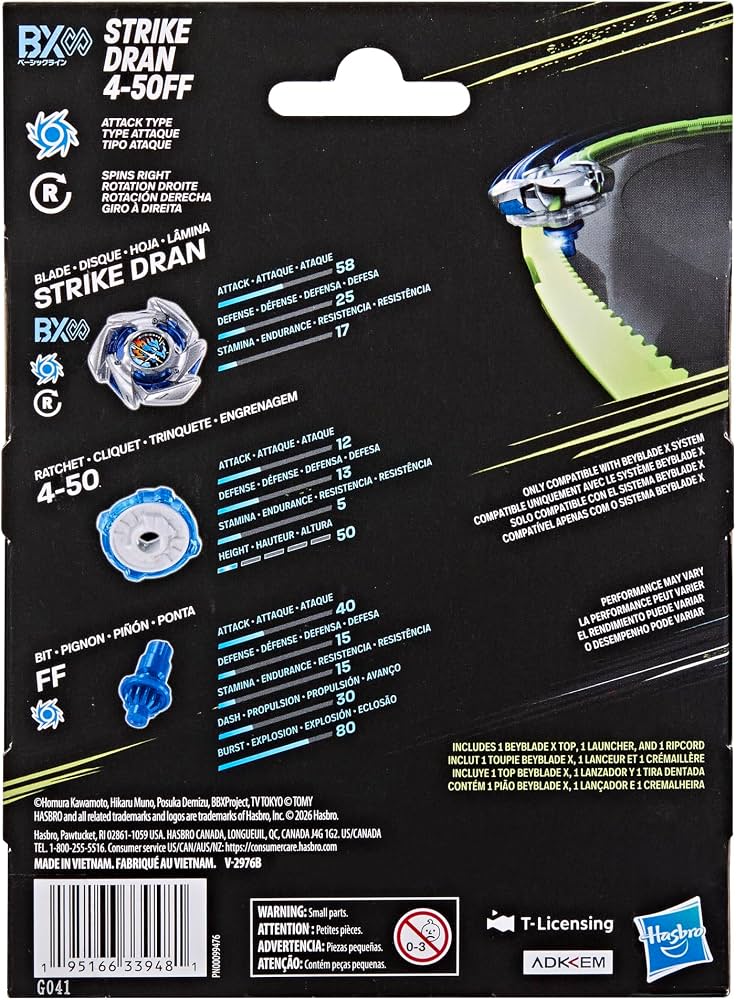 Beyblade x Strike Dran 4-50FF Starter Pack