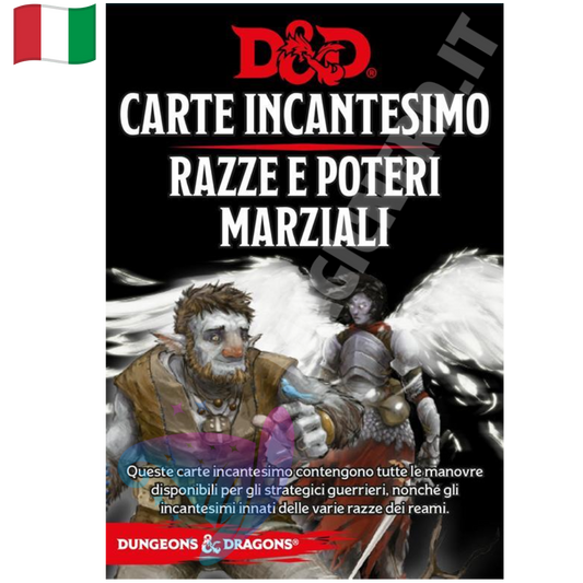 D&D 5a Edizione - Carte Incantesimo Razze e Poteri Marziali