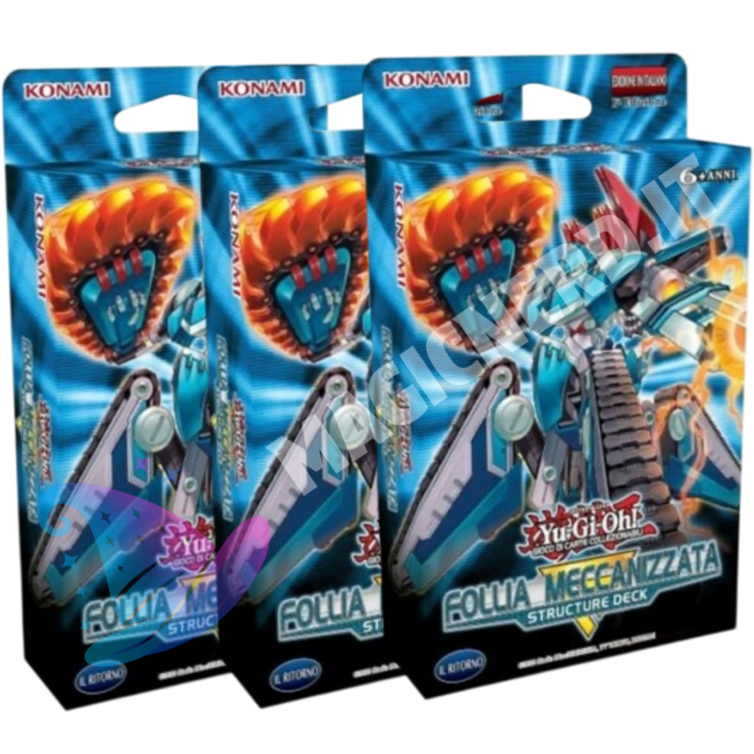 3X Yu-Gi-Oh! Structure Deck: Follia Meccanizzata ITA