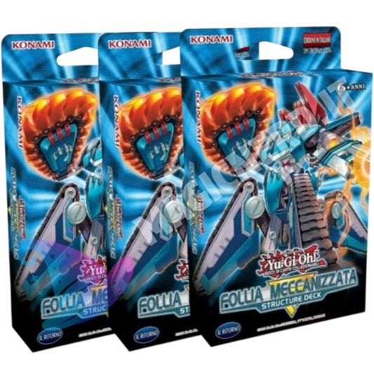 3X Yu-Gi-Oh! Structure Deck: Follia Meccanizzata ITA