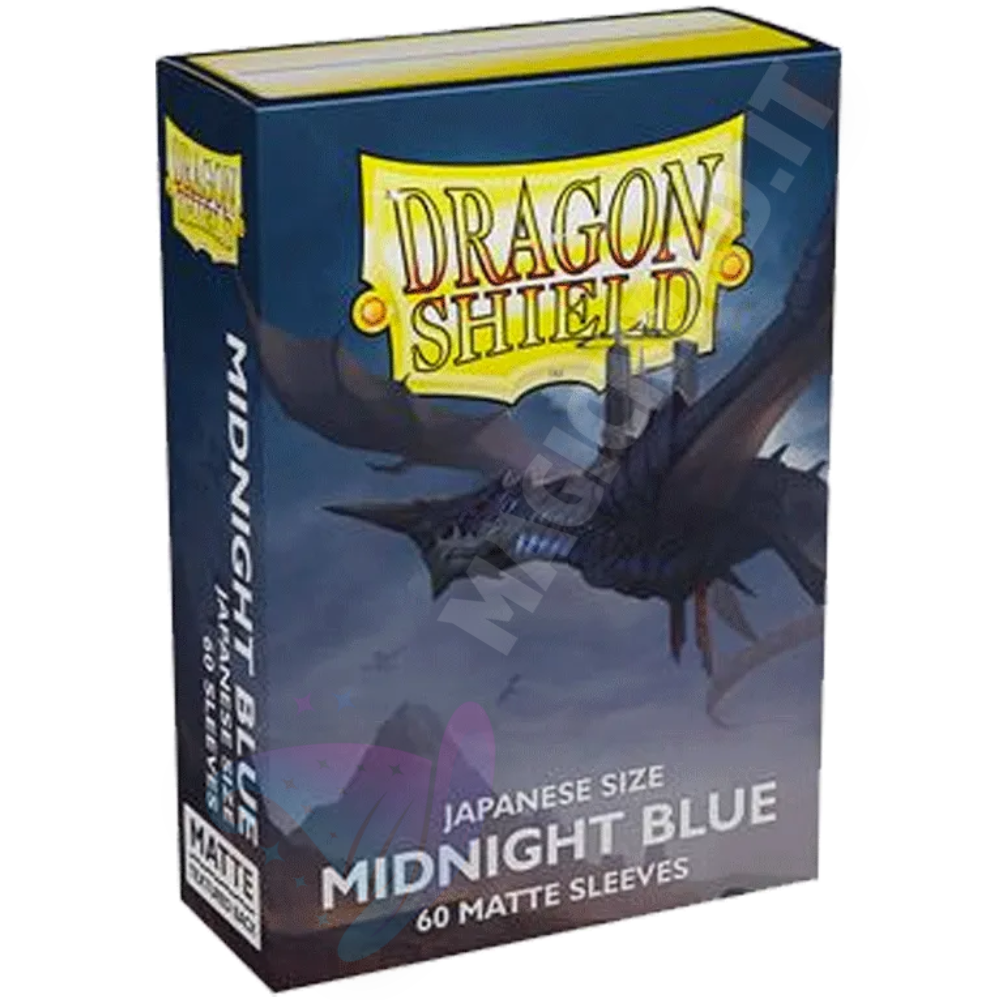 Dragon Shield Small Japanese Matte Midnight Blue – 60 bustine protettive per Yu-Gi-Oh!