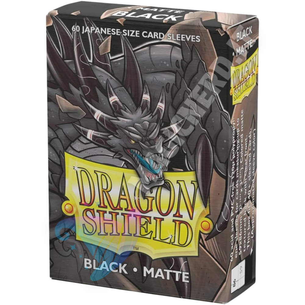 Dragon Shield Small Japanese Matte Black – 60 bustine protettive per Yu-Gi-Oh!